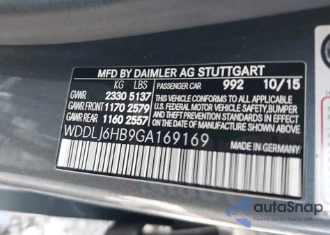 2016 Mercedes-Benz Cls 400 4Matic z USA, uszkodzony, nr VIN WDDLJ6HB9GA169169